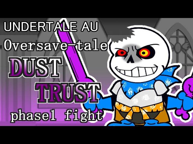 【UNDERTALE AU】Oversave-tale Paper DustTrust phase1 fight【ペーパーマリオ風】