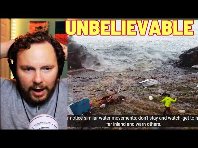 Canadian Reacts to GREENLAND TSUNAMI: Fishermen Run For Their Lives