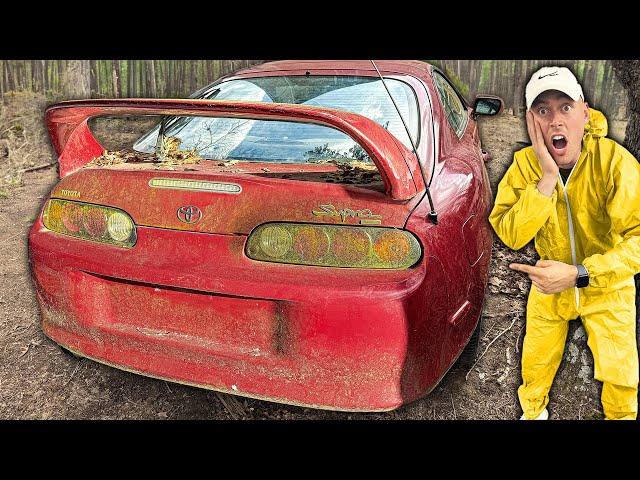 Abandoned Supercar: MK4 Supra Turbo | First Wash in 15 Years! | Car Detailing Restoration