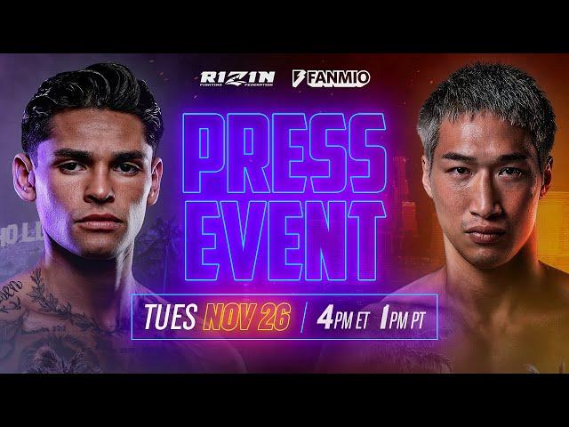 Ryan Garcia vs Rukiya Anpo: Press Event | Beverly Hills, CA | FANMIO PPV