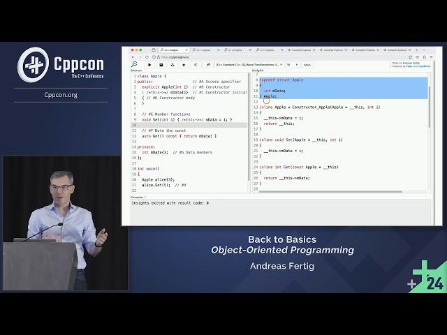 Back to Basics: Object-Oriented Programming in C++ - Andreas Fertig - CppCon 2024