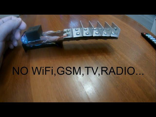 Не повторять опасно!!! Глушилка GSM,WiFi,интернета,TV и радио.Не устоит ни один электроприбор.