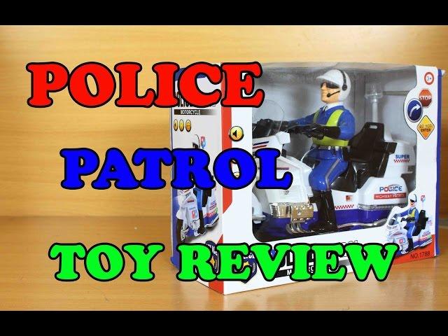 Kids toy videos: Police Patrol Motorcycle - Toy Review at United States