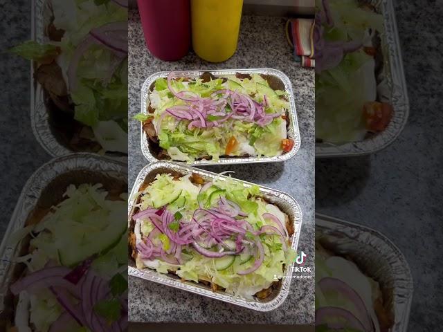 How to make kapsalon chicken vs beef and deliver with Uber eats and Takeaway.com