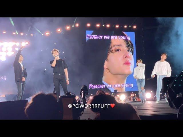 190602 - YOUNG FOREVER + BTS REACTION MENT - BTS 방탄소년단 - Speak Yourself Tour - Wembley Day 2