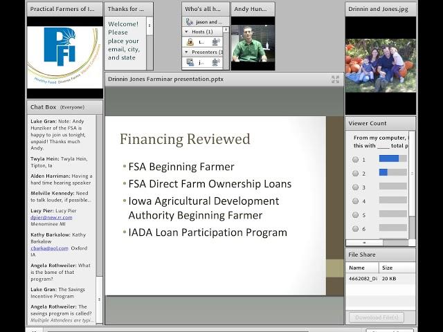 Financing Options for Beginning Farmers - Farminar