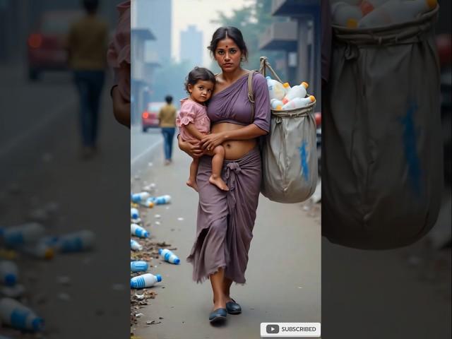 My Angel Mom: The Ragpicker Who Raised Me | ‍#shorts #ai