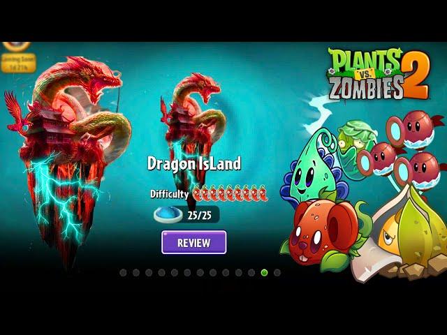 Plants vs Zombies 2 - New World Dragon Li IsLand & Plants Nuke Launcher in Version 11.7.1