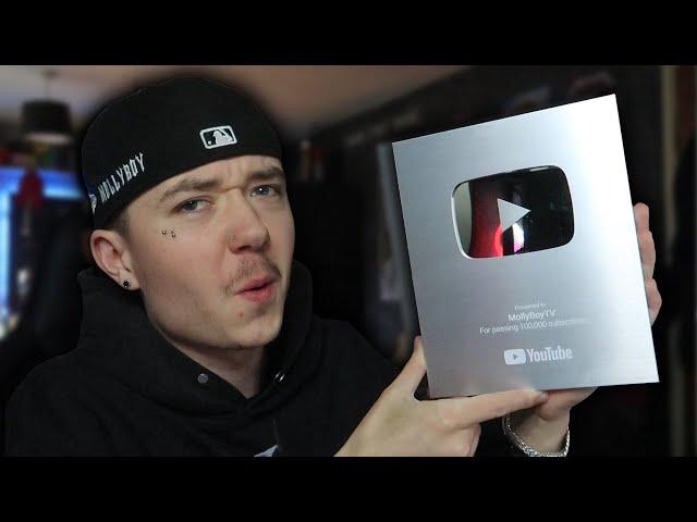 Unboxing My 100K Subscriber Silver Award!