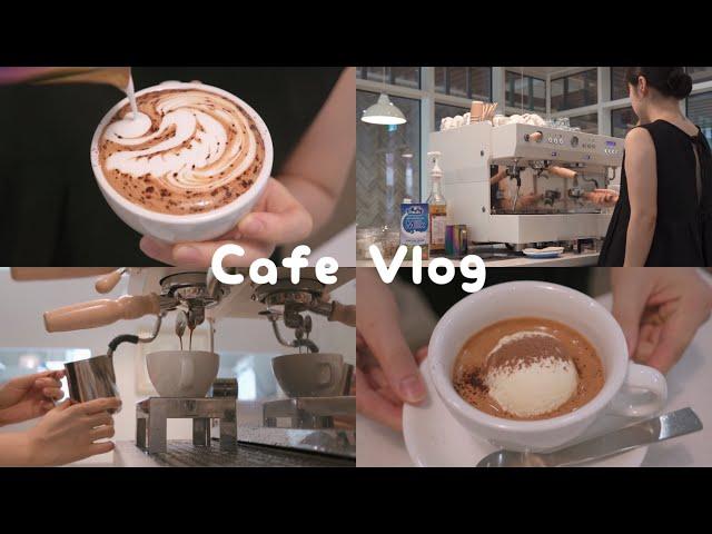 CAFE VLOG ️ I hope every day to be like today, Solo Barista Workflow