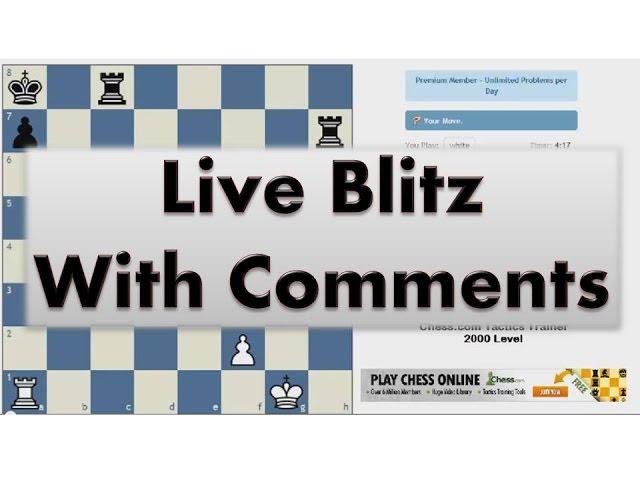 Blitz Chess #2239 with Live Comments Queens Indian vs Cheater with White