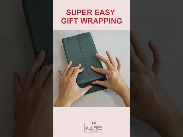 How to wrap a rectangular gift box quickly? #shorts #giftwrapping #giftwrappingideas