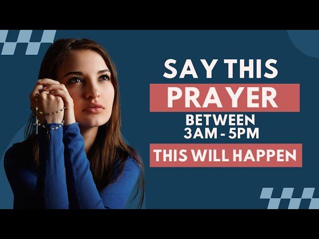 If You Wake Up Between 3am - 5am SAY This Powerful Meditation Prayer (Christian Motivation)