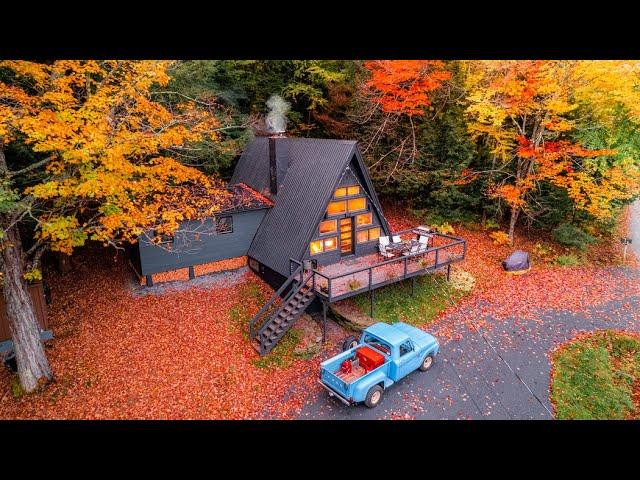 Experience Autumn   Fall Foliage Hunting from Vermont A-Frame Cabin