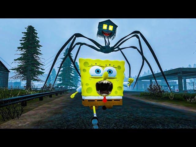 HOUSE HEAD ATTACKED SCARY SPONGEBOB - Meme Coffin Dance