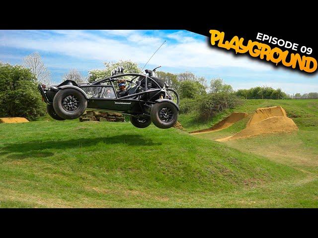 JUMPING MY NOMAD & THE FIRST MEGA DIRT JUMP TRAINS!! PLAYGROUND EP9