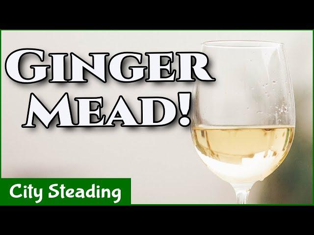 Homemade Honey Mead!  Ginger Mead, Ginger Metheglin, Easy Recipe