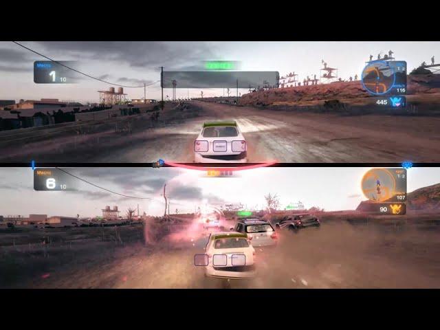 Blur split screen PC Games 2 player | Играть вдвоем на одном ПК