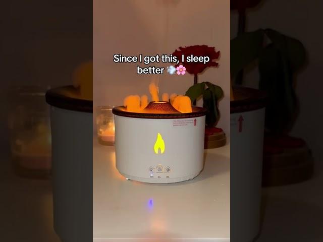 Since I got this, I sleep better #humidifier #asmr #cozy #cozylight #roomscent #fragrance