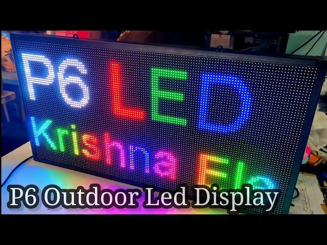 LED Scrolling RGB Colour Advertising Display Board with WiFi Operated Ultra Bright Outdoor