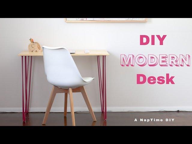 How to Build a Modern Desk with Hairpin Legs
