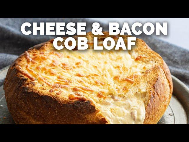 Cheese & Bacon Cob Loaf [Ready in 20 mins!]