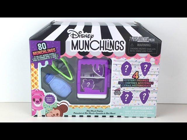 $10 Tuesday: Disney Munchlings Mini Munch Display & 4 Blind Bag Mini Figures  Unboxing #munchlings