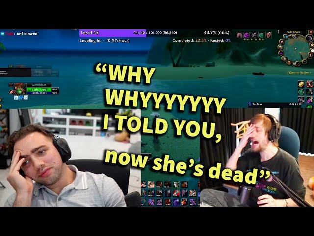 Soda goes off on Mizkif for Emiru's death in Hardcore WoW