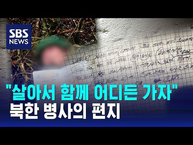 "살아서 함께 어디든 가자"…북한 병사의 편지 / SBS