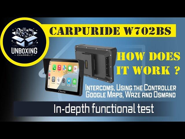 Carpuride W702BS - CarPlay for BMW - How is it? Test Google Maps, Waze, Osmand and more...