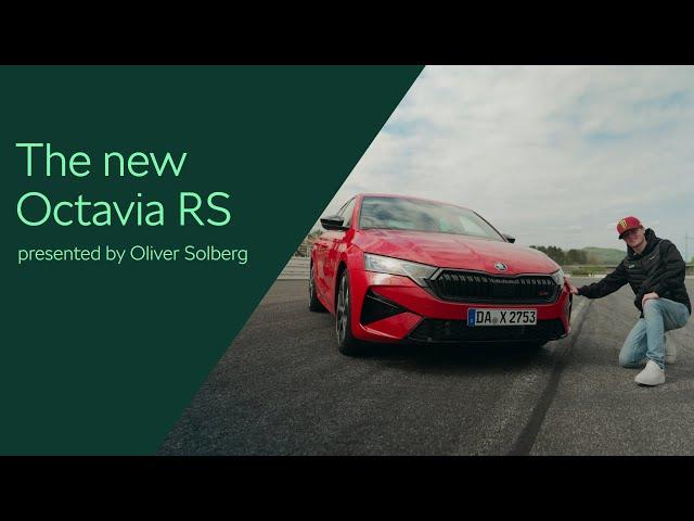 Oliver Solberg drives the upgraded Škoda Octavia RS