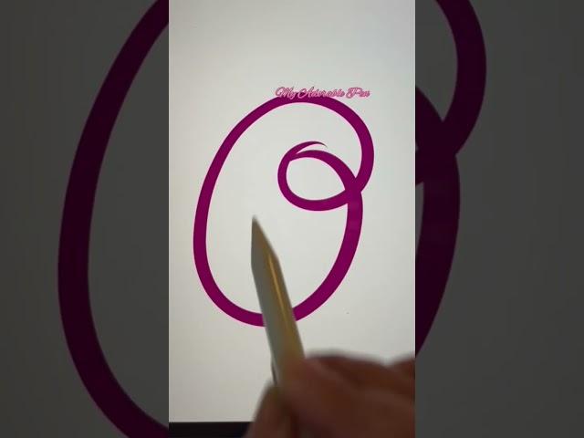 Q Write in style ️ #satisfying #beautiful #writing #wow #youtubeshorts #shorts #viral #handwriting