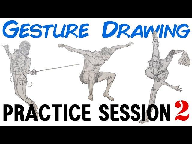 Gesture Drawing Practice : DRAW WITH ME