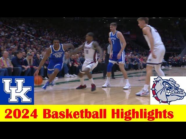 #4 Kentucky vs #7 Gonzaga Basketball Game Highlights 12 7 2024