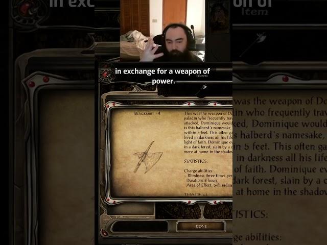 Arguably the rarest weapon | Baldur's Gate