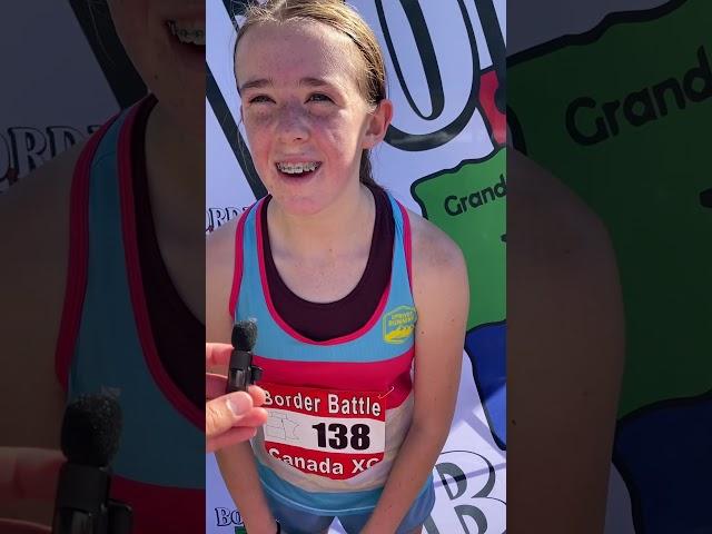 2024 Border Battle 8th Grade Girls Winner - Violet Sigsworth (UpRiver Running/Thunder Bay, Ontario)
