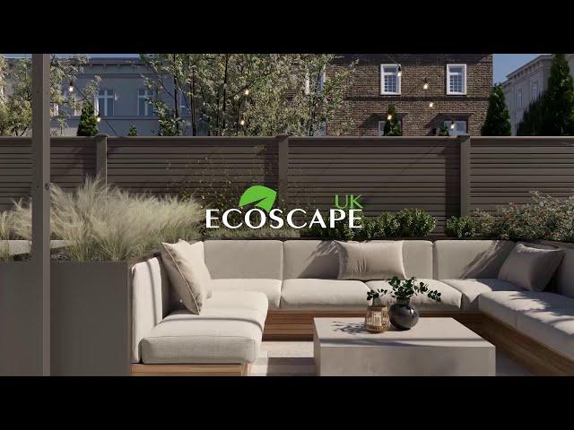 Composite Fencing system by Ecoscape UK