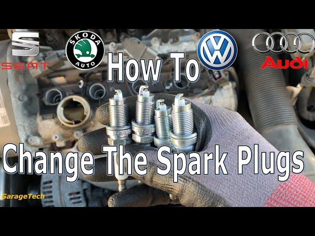 How to change the Spark Plugs without the coil pack removal tool. 1.4 1.6  VW Audi Seat Skoda. Golf