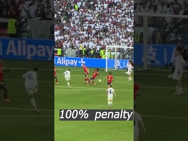 Euro2024 referee didn't give Germany a penalty vs Spain. #slowmotion  #highlights  #cucurella