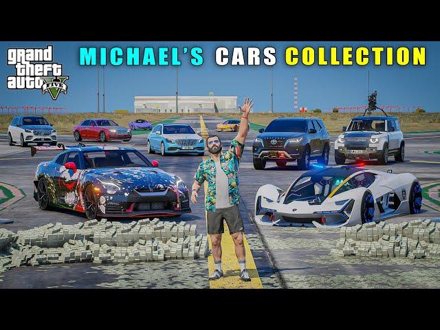 Michael's Millions Dollar Car Collection | Gta V Gameplay