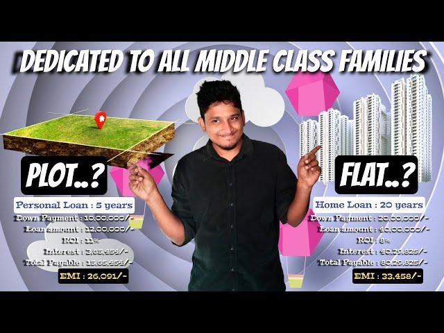 The Myths of Middle Class || Plot vs Flat || 2023 - 2043 || Roshan Vellanki