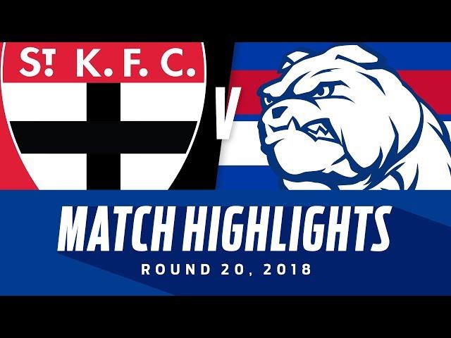 St Kilda v Western Bulldogs Highlights | Round 20, 2018 | AFL