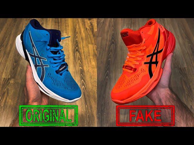 What is the difference between the original Asics volleyball sneakers and a fake | [ENG SUB]