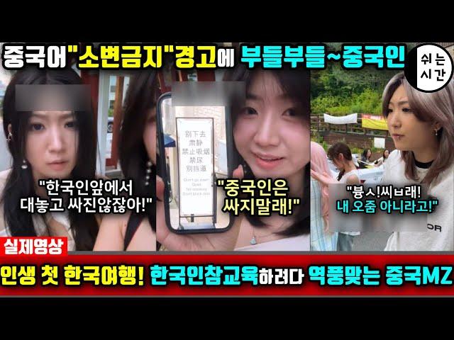 중국반응| 인생 첫 한국여행에서 한국인들 정신교육을 시키겠다는 중국MZ | 중국에선 쌉가능! 한국에선 안통해서 심란한 中외국인
