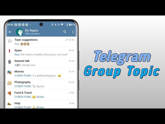 How To Create Topic in Telegram Group