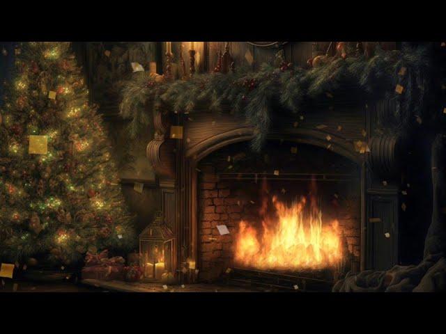  Live Christmas Cozy Fireplace Interior | Relaxing Holiday Ambiance