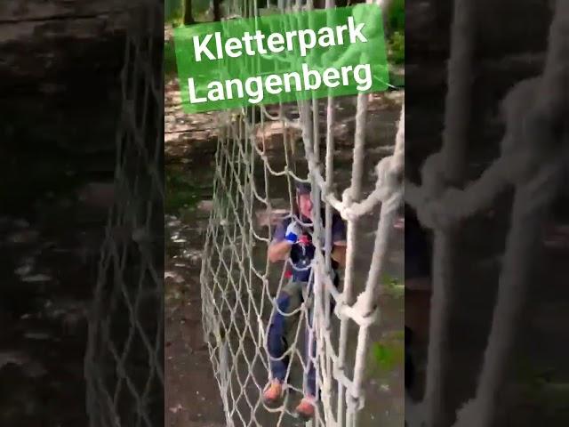 Im Kletterpark Langenberg ins Netz gegangen