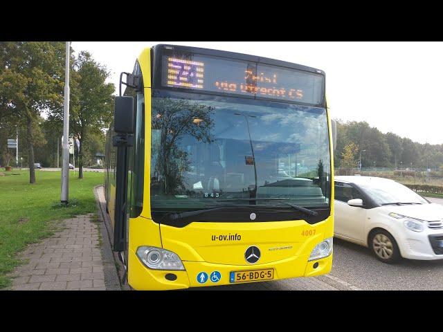 U-ov cabinerit lijn 74 Vianen - ziest busstation via Utrecht Centraal