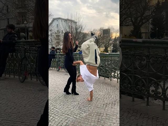 Just met her #breakdance #bboy #sebijaeger #killasebi #dance #youtubeshorts #funny @popochino_