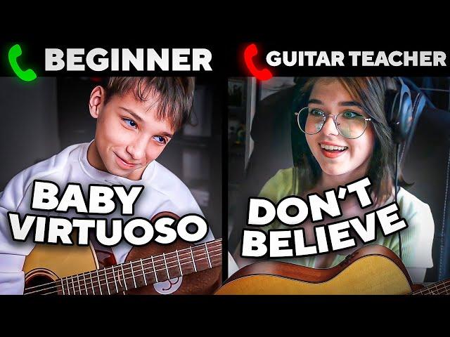 BABY-VIRTUOSO SHOCKED GUITAR TEACHERS | PRANK